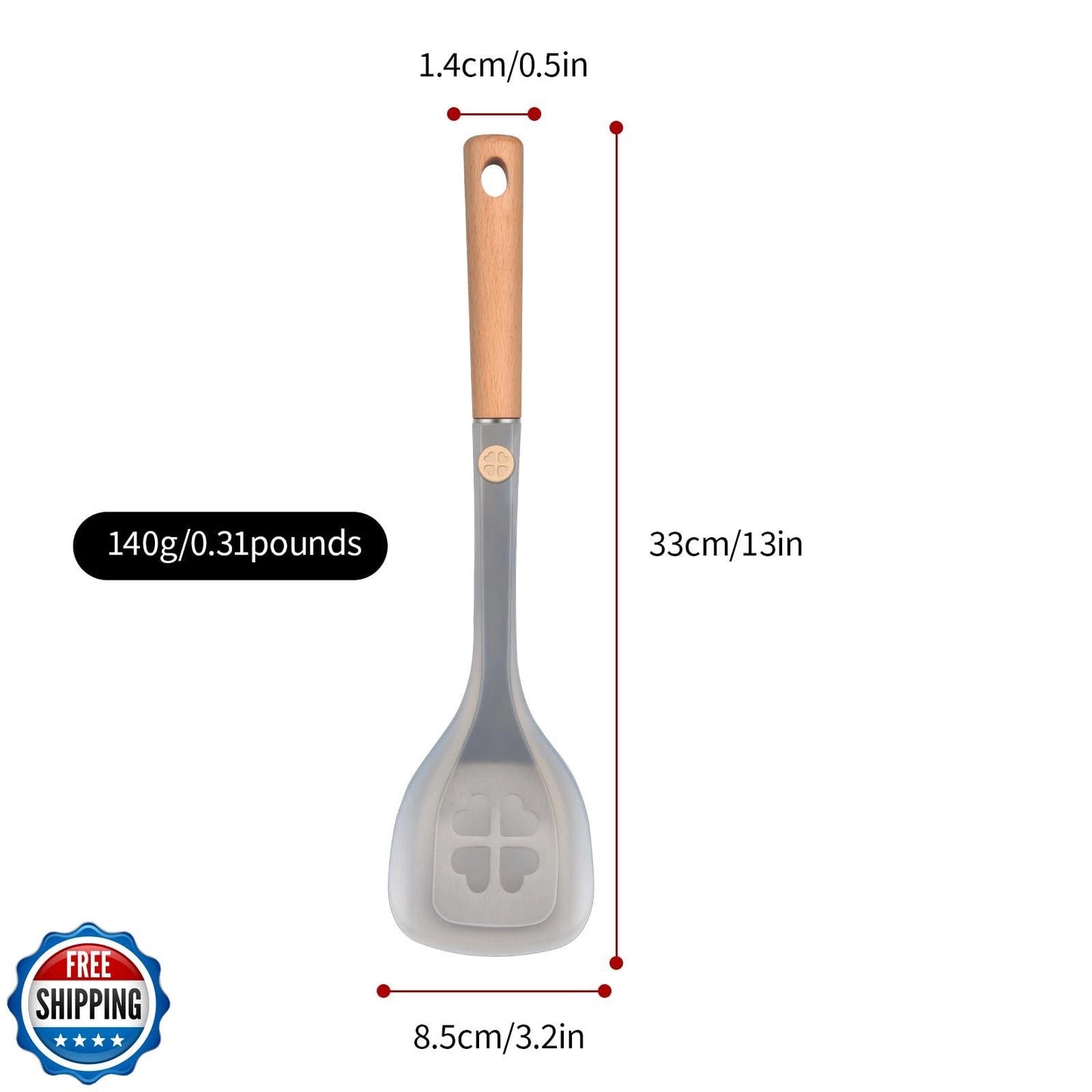 Silicone Spatula,Food Grade Spatulas With Stainless Steel Core,High Heat Resi